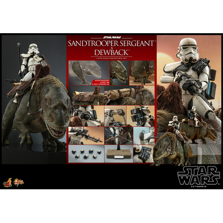 Star Wars: Episode IV Sandtrooper Sergeant and Dewback 1:6 Scale Figure Set Hot Toys 912535 MMS722