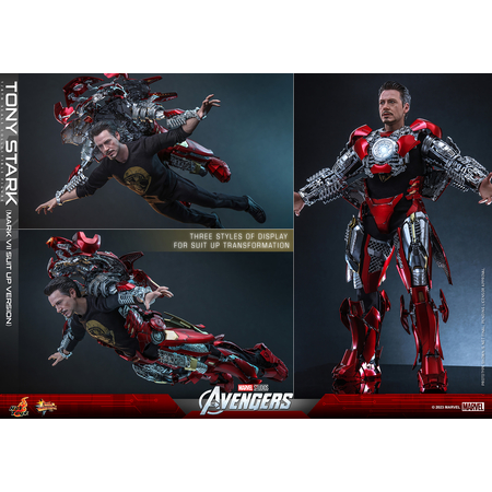 Marvel Tony Stark (Mark VII Suit-Up Version) 1:6 Scale Figure Hot Toys 912584 MMS718