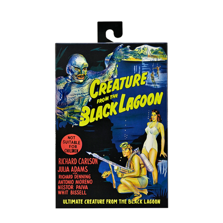 Universal Monsters - Ultimate La Créature du Lagon Noir (N&B) Figurine Échelle 7 pouces NECA 04823