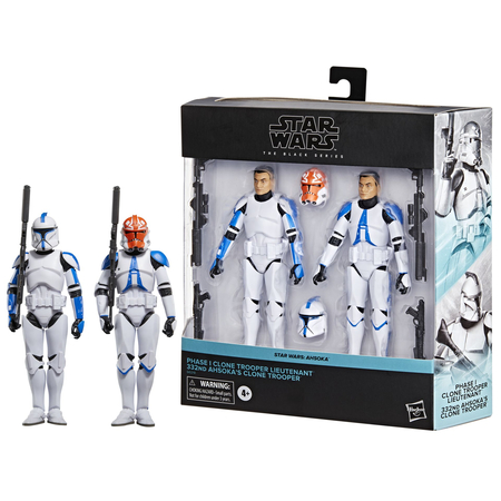 Star Wars The Black Series Clone Trooper Lieutenant et 332nd Ahsoka’s Clone Trooper 6-inch scale action figures Hasbro G0210