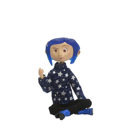 Coraline portant un chandail à étoiles figurine 7 pouces NECA 49606