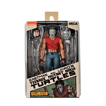 Teenage Mutant Ninja Turtles TMNT Casey Jones avec un chandail rouge (Mirage Comics) Figurine Échelle 7 pouces NECA 54335