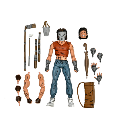 Teenage Mutant Ninja Turtles TMNT Casey Jones in Red Shirt (Mirage Comics) 7-inch Scale Action Figure NECA 54335