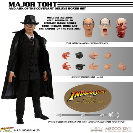 One:12 Collective Raiders of the Lost Ark - Major Toht action figure Mezco Toyz 77656