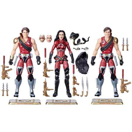 GI Joe Classified Series Crimson Strike Team: Baroness, Tomax, & Xamot ensemble de 3 figurines échelle 6 pouces Hasbro F6680 #82
