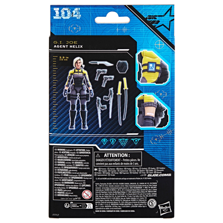 GI Joe Classified Series Agent Helix 6-inch scale action figure Hasbro F7717 #104