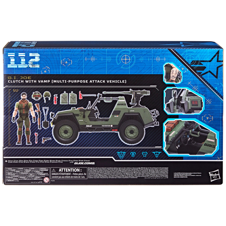 GI Joe Classified Series Clutch avec VAMP (Véhicule d'Attaque Multi-Usage) Échelle 6 pouces Hasbro F9236 #112