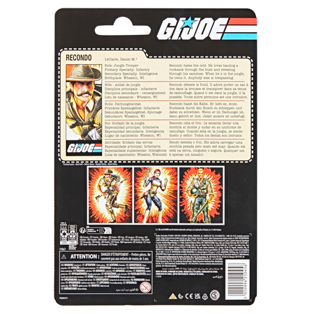 GI Joe Classified Series Retro Cardback Recondo figurine échelle 6 pouces Hasbro F9867