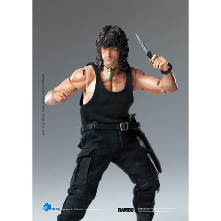 Rambo III Exquisite Super Series John J Rambo 1:12 Scale Action Figure - Previews Exclusive Hiya Toys 420269