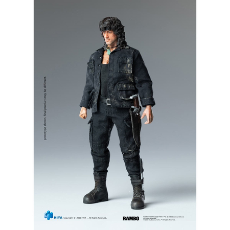 Rambo III Exquisite Super Series John J Rambo 1:12 Scale Action Figure - Previews Exclusive Hiya Toys 420269