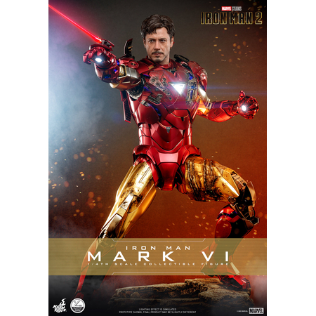 Marvel Iron Man 2 - Mark VI Figurine Échelle 1:4 Hot Toys 911852 QS025