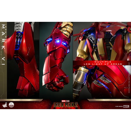 Marvel Iron Man 2 - Mark VI Figurine Échelle 1:4 Hot Toys 911852 QS025