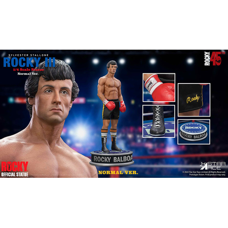 Rocky III - Rocky Balboa Quarter Scale Statue (1:4) Star Ace Toys Ltd 911881 Materials Fabric , Polyresin , Mixed Media