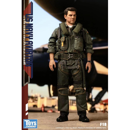 Pilote de US F18 Figurine de Collection Échelle 1:6 Shining Toys STC-F18