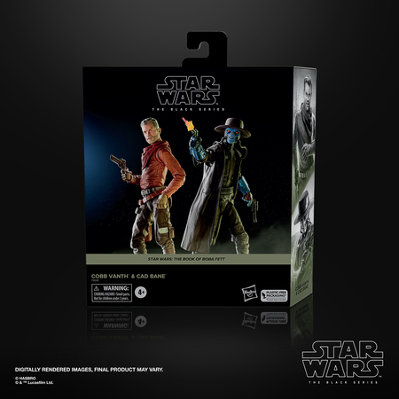 Star Wars : The Book Of Boba Fett Cobb Vanth & Cad Bane two pack 6-inch scale action figures Hasbro F8061