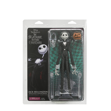 The Nightmare Before Christmas Jack Skellington with Pumpkin 9-inch Articulated Figure NECA 28150