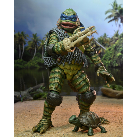 Universal Monsters/Teenage Mutant Ninja Turtles Ultimate Leonardo as the Creature 7-inch scale action figure NECA 54301