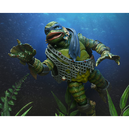 Universal Monsters/Teenage Mutant Ninja Turtles Ultimate Leonardo as the Creature 7-inch scale action figure NECA 54301