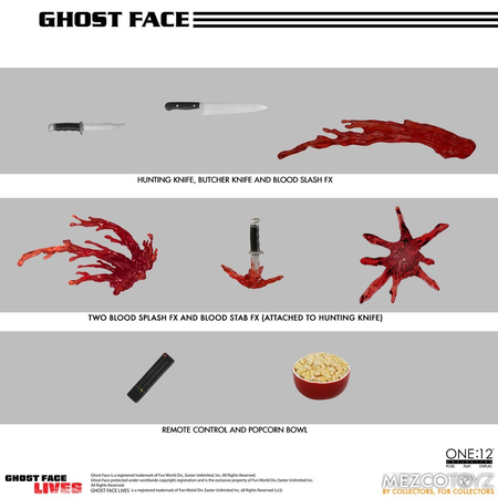 One:12 Collective Ghost Face Action Figure Horror Mezco Toyz 74009