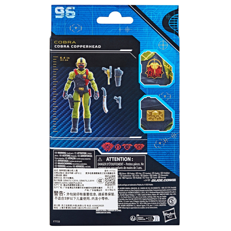 GI Joe Classified Series Python Patrol Cobra Copperhead figurine échelle 6 pouces Hasbro F7733 #96