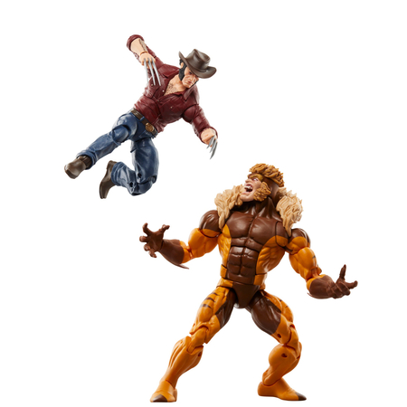 Marvel Legends Series Marvel's Logan vs Sabretooth 6-inch scale action figures Hasbro F9021