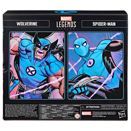 Marvel Legends Series Wolverine et Spider-Man Ensemble de 2 figurines échelle 6 pouces Hasbro F9051