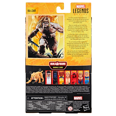 Marvel Legends Series (BAF Zabu) Ka-Zar 6-inch scale action figure Hasbro F9075