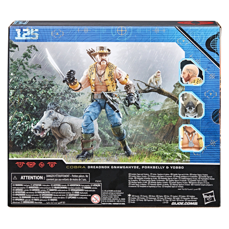 GI Joe Classified Series Dreadnok Gnawgahyde et Porkbelly & Yobbo figurines échelle 6 pouces Hasbro #125 F9241