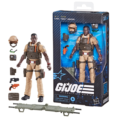 GI Joe Classified Series Carl "Doc" Greer 6-inch scale action figure Hasbro #122 F9858