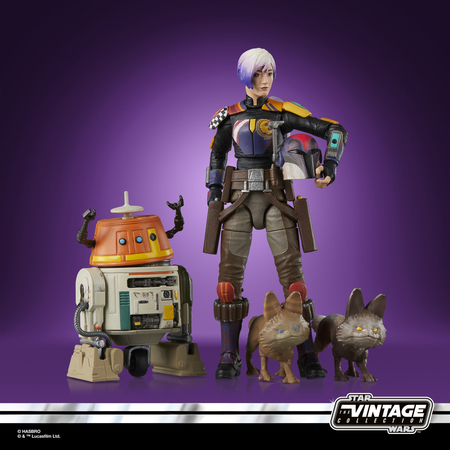 Star Wars The Vintage Collection Sabine Wren & Chopper (C1-10P) figurines échelle 3,75 pouces Hasbro G0244