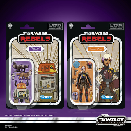 Star Wars The Vintage Collection Sabine Wren & Chopper (C1-10P) 3,75-inch scale action figures Hasbro G0244