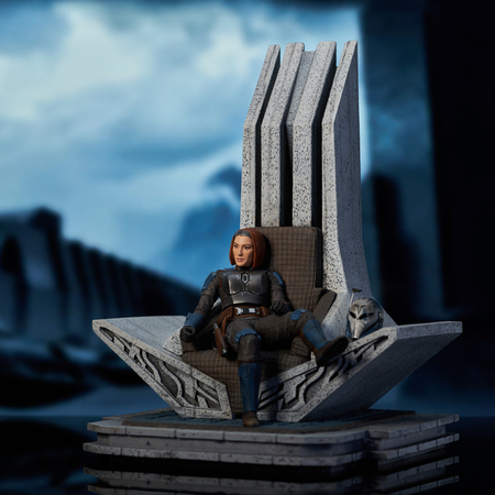 Star Wars: Le Mandalorien - Bo-Katan Kryze sur son trône collection Premier Statue Échelle 1:7 Gentle Giant 85021