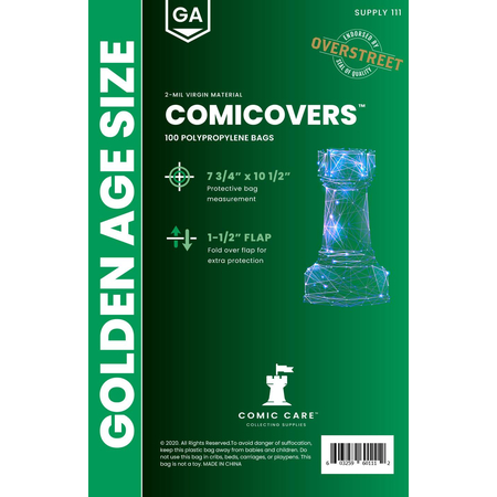 ​Comic Book Golden Age Bags (Sac pour Bande-Dessinée) Comicare