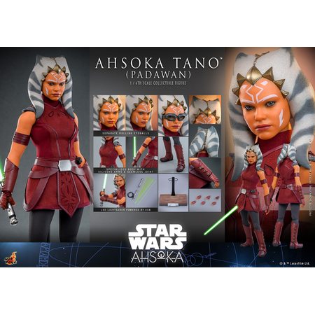 Star Wars Ahsoka Tano (Padawan) Figurine Échelle 1:6 Hot Toys 913170 TMS123