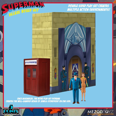 5 Points Superman The Mechanical Monsters 1941 Deluxe Box Set Mezco 17070