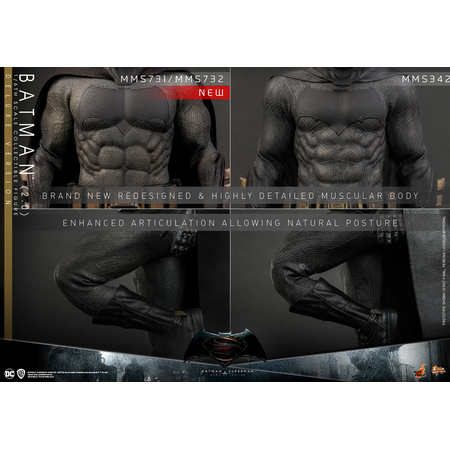 DC Batman v Superman: Dawn of Justice Batman (2_0) (Deluxe Version) 1:6 Scale Figure Hot Toys 9129702 MMS732