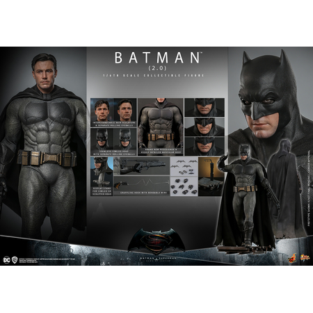 DC Batman v Superman: Dawn of Justice Batman (2_0) Figurine Échelle 1:6 Hot Toys 912970 MMS731