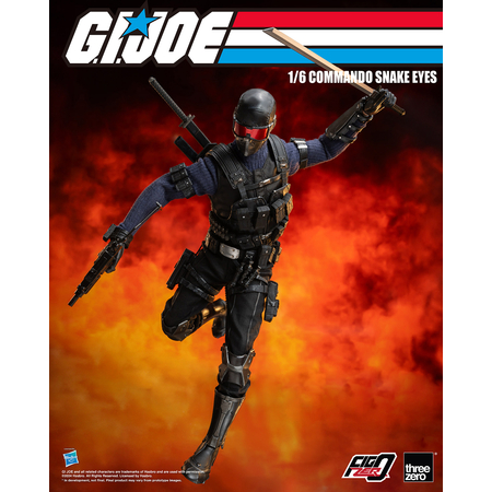 GI Joe Commando Snake Eyes 1:6 Scale Figure Threezero 913188