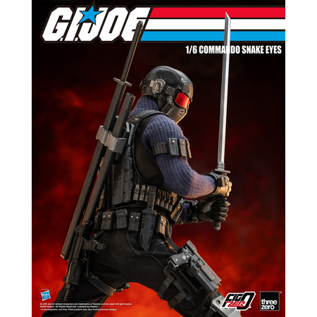 GI Joe Commando Snake Eyes 1:6 Scale Figure Threezero 913188