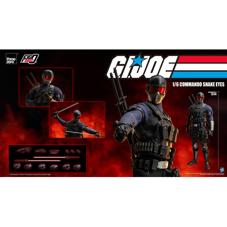 GI Joe Commando Snake Eyes 1:6 Scale Figure Threezero 913188