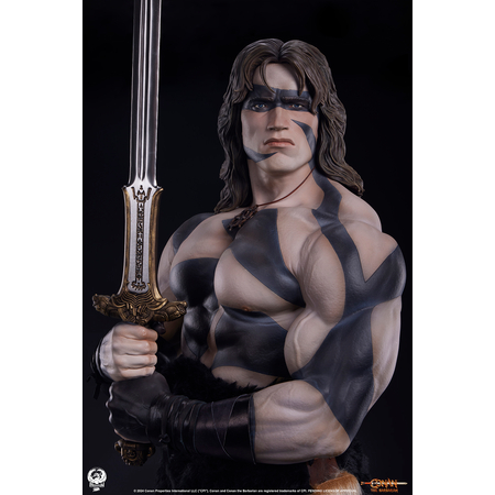 Conan 1:2 Scale Elite Series Statue - Warpaint Edition Arnold Schwarzenegger PCS 9131892