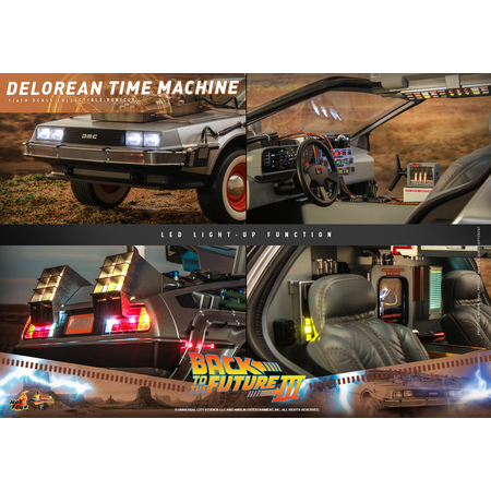 Back to the Future III - DeLorean Time Machine 1:6 Scale Figure Accessory Hot Toys 913042