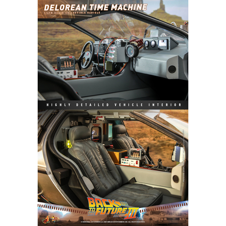 Back to the Future III - DeLorean Time Machine 1:6 Scale Figure Accessory Hot Toys 913042