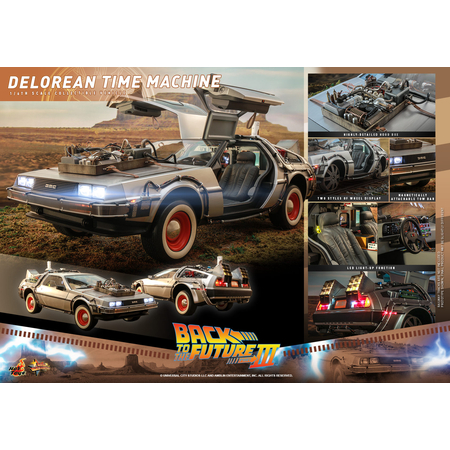 Retour vers le Futur III - Voiture DeLorean Échelle 1:6 Hot Toys 913042 MMS738