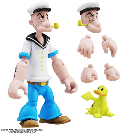Popeye Classics Wave 3 Popeye 1st Appearance White Shirt 1:12 Action Figure Boss Fight Studio BFPOP009A