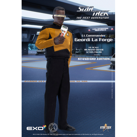 Star Trek: The Next Generation - Geordi La Forge (Version Standard) Figurine Échelle 1:6 EXO-6 (9130712)