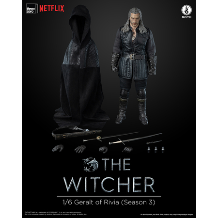 The Witcher Geralt of Rivia (Season 3) 1:6 Scale Figure Threezero 912977