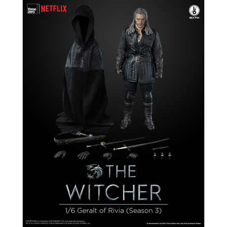 The Witcher Geralt of Rivia (Season 3) 1:6 Scale Figure Threezero 912977 3Z0532
