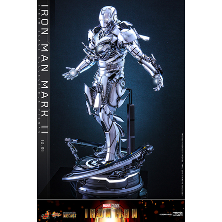 Marvel Iron Man Mark II (2_0) 1:6 Scale Figure DIECAST Hot Toys 913024 MMS733-D59