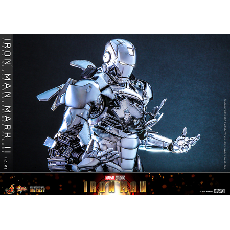 Marvel Iron Man Mark II (2_0) 1:6 Scale Figure DIECAST Hot Toys 913024 MMS733-D59